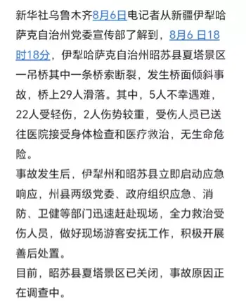 桥索断裂