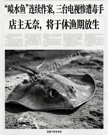 孔鳐损毁电视机